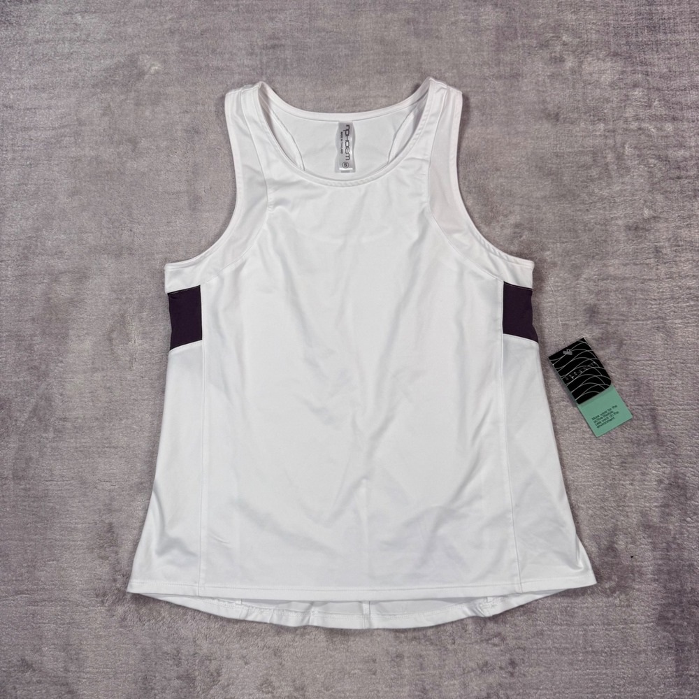 Inphorm Shirt Women Small White Onyx Racerback Active Tennis Gym Tank Top